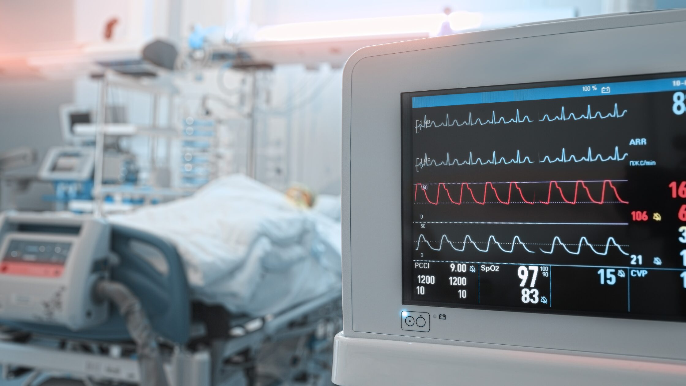 ECG machine being used in a private clinic for cardiac health screening, Cardiac Monitoring Services for Clinics ECG machine being used in a private clinic for cardiac health screening, Cardiac Monitoring Services for Clinics